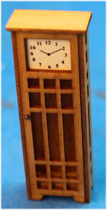 (image for) Grandfather clock - mission style - 1/2 scale