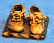 (image for) Faux bronze baby shoes