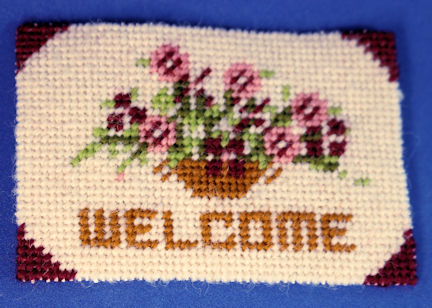 (image for) Welcome mat - petit point