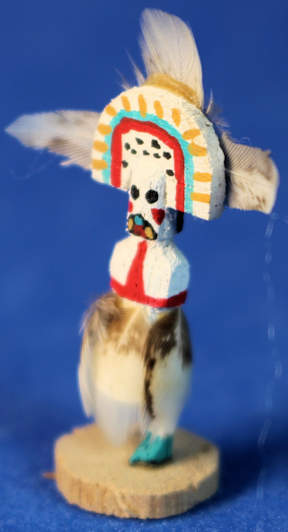 (image for) Kachina doll with feathered skirt