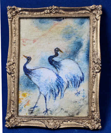 Painting - Cranes (image for) Painting - Cranes