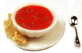 Tomato soup & crackers - Click Image to Close