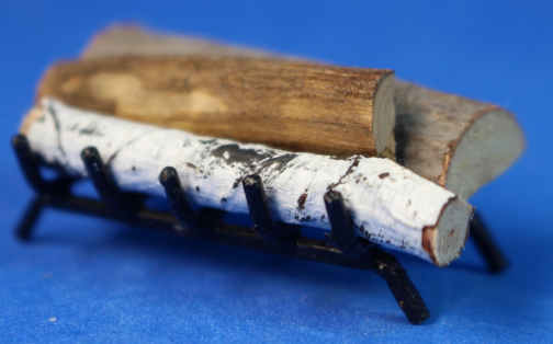 (image for) Fireplace grate with logs