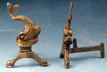 (image for) Andirons - pewter