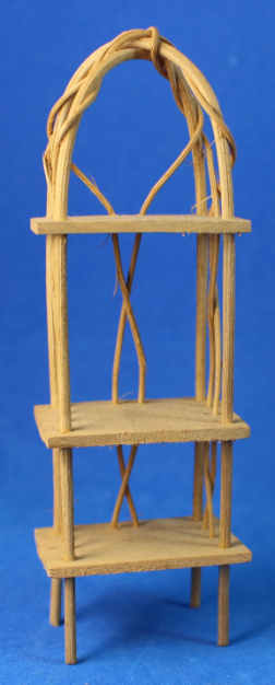 (image for) Etagere - wicker and wood