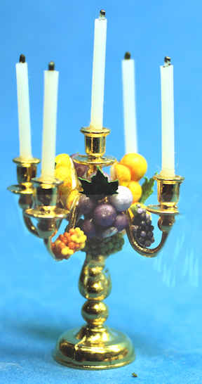 Fruit laden candelabrum (image for) Fruit laden candelabrum