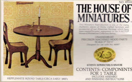 (image for) Hepplewhite round table - kit