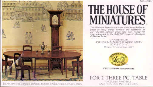 (image for) Hepplewhite dining table - kit