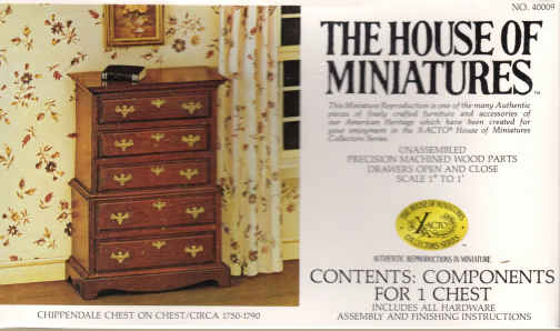 (image for) Chippendale chest on chest - kit