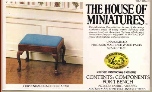 (image for) Chippendale bench - kit