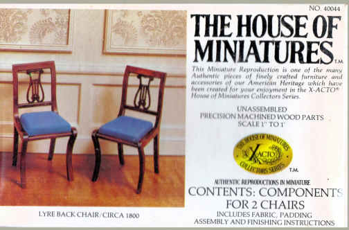 (image for) Lyre back chairs kit - kit is for 2 chairs - kit