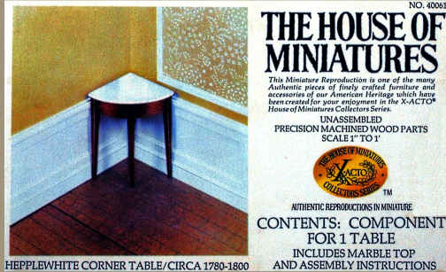 (image for) Hepplwhite corner table - kit