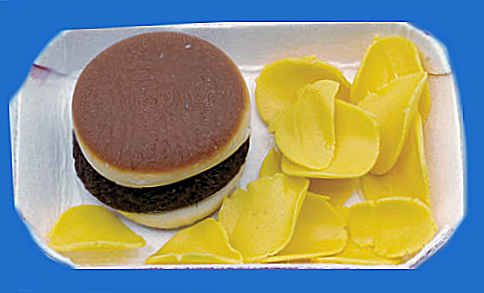(image for) Burger and chips