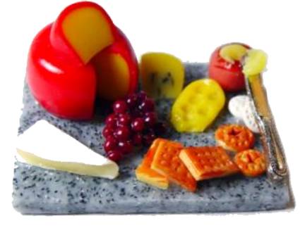 (image for) Cheese and crackers platter