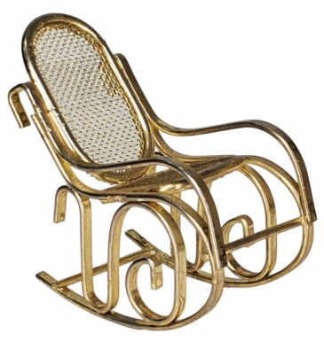 (image for) Brass rocking chair