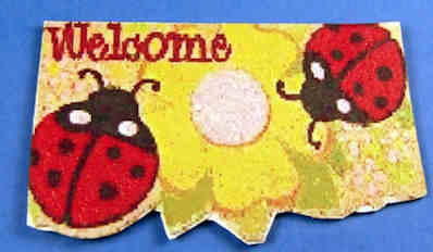 (image for) Welcome mat - ladybug