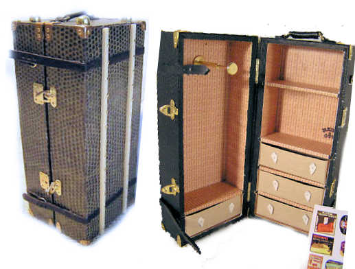 (image for) Trunk with drawers and clothing rack