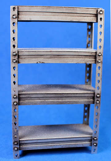 (image for) Shelving unit - metal - "used"