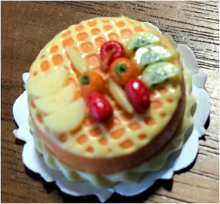 (image for) Orange cake with fruit