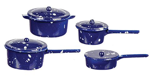 Splatterware pots and pans set