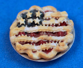 (image for) American flag pie