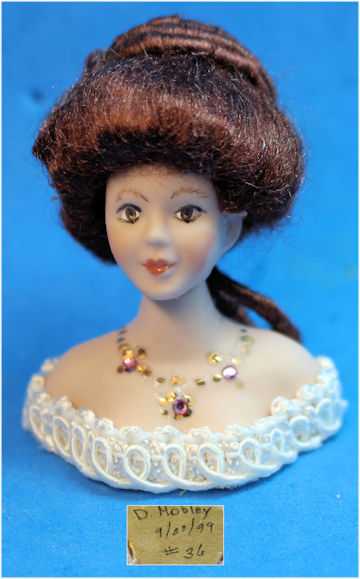 Jeweled bust and wig - D Mobley