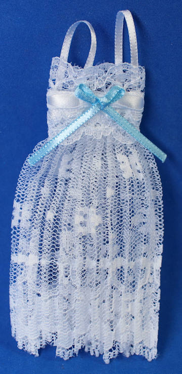 (image for) Nightgown - white with blue trim
