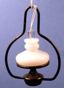 (image for) Hanging shop lamp - black metal