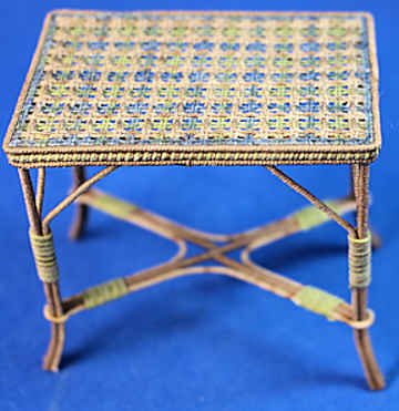 (image for) Wicker table by Christine Davin - France