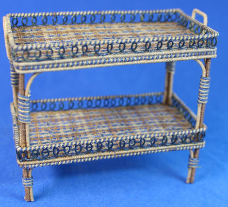 (image for) Wicker serving table by Christine Davin - France