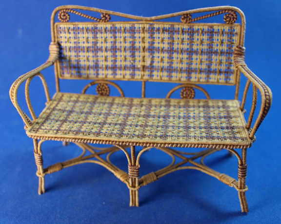 (image for) Wicker settee by Christine Davin - France