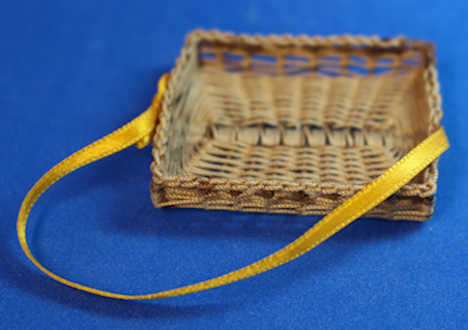 (image for) Basket with ribbon handle by Francine Coyon