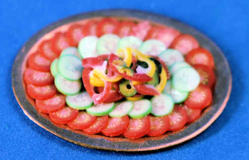 Tomato and cucumber salad by Linda Cummings (image for) Tomato and cucumber salad by Linda Cummings