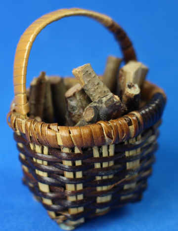 (image for) Basket of firewood logs