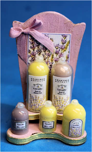 (image for) Bath & beauty shop display - lavender