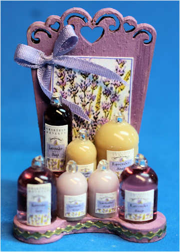 (image for) Bath & beauty shop display - lavender