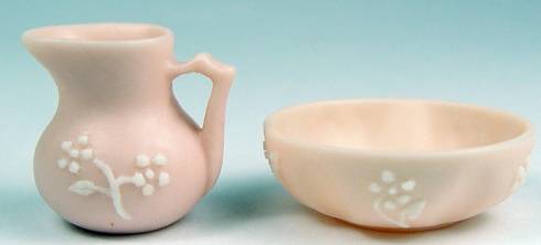 (image for) Pitcher and bowl - jasperware