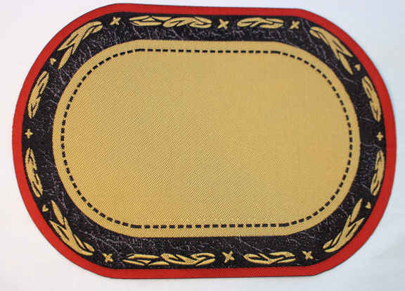 (image for) Carpet - woven with backing - medium oval