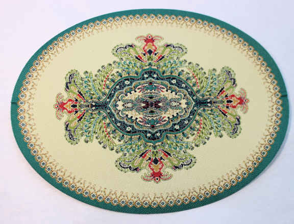 (image for) Carpet - woven with backing - medium oval
