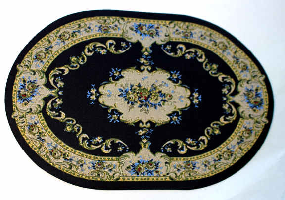 (image for) Carpet - woven with backing - medium oval