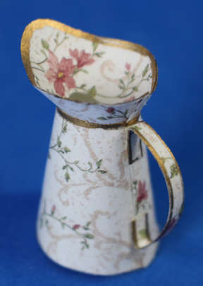 Pitcher - flower design - paper (image for) Pitcher - flower design - paper