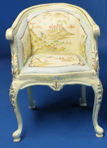 (image for) Chair - Chinoiserie design - cream background