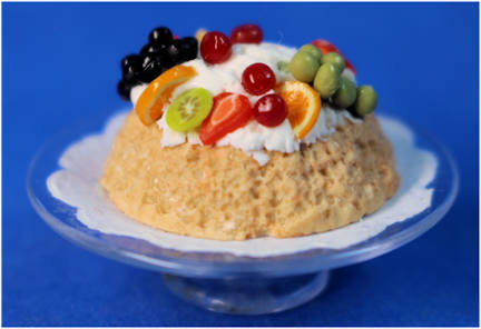 (image for) Fruit topped cake