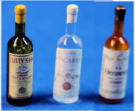 Liquor bottles - set of 3 (image for) Liquor bottles - set of 3
