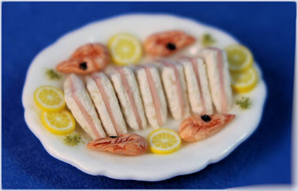 Sandwich platter - crustless bread (image for) Sandwich platter - crustless bread