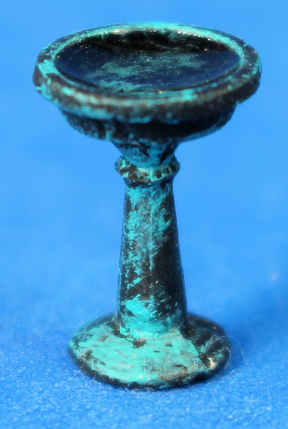 (image for) Bird bath - verdegris finish - 1/2 scale