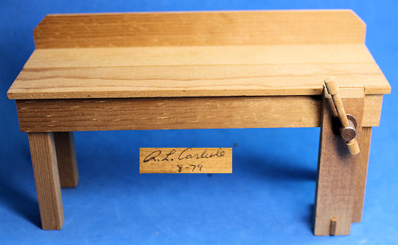 Wood worker's bench - Robert Carlisle - Click Image to Close