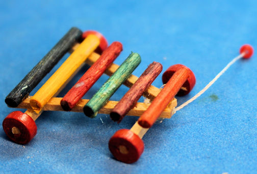 Pull toy - xylophone - Click Image to Close
