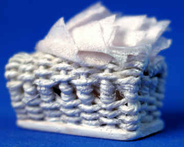 (image for) Tissue box with tissues - wicker